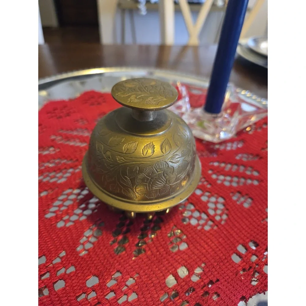 vintage brass etched elephant or 